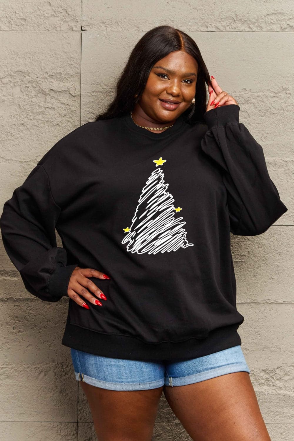 Simply Love Full Size Graphic Sweatshirt.