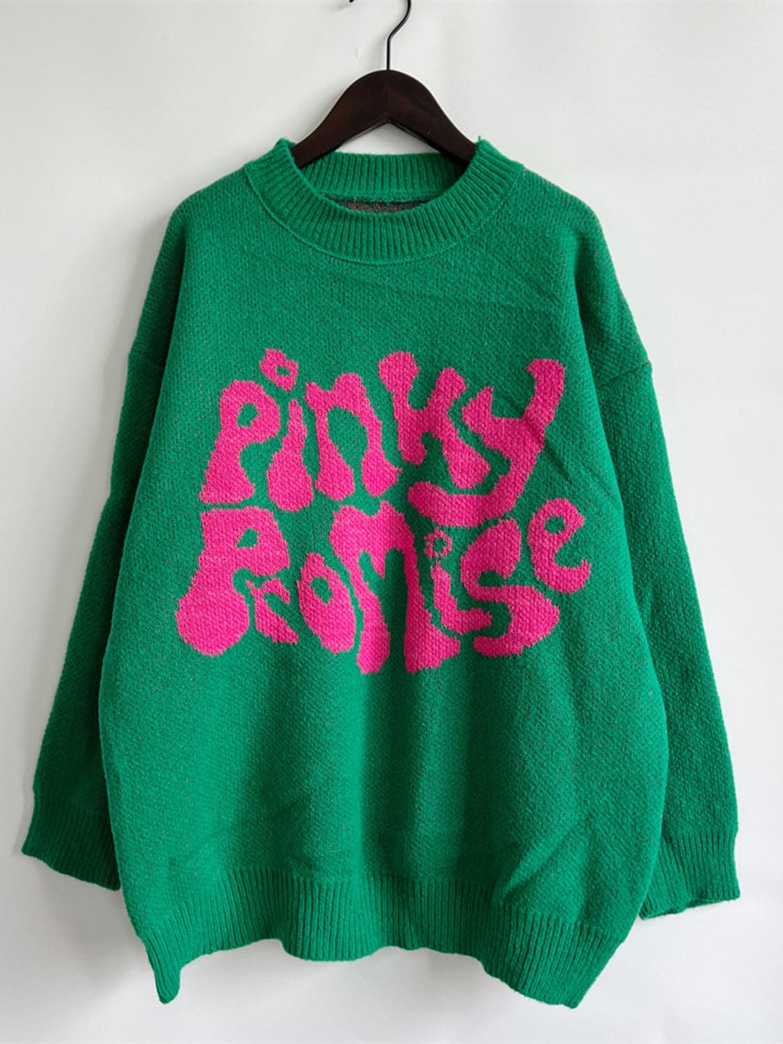 PINKY PROMISE Graphic Sweater.