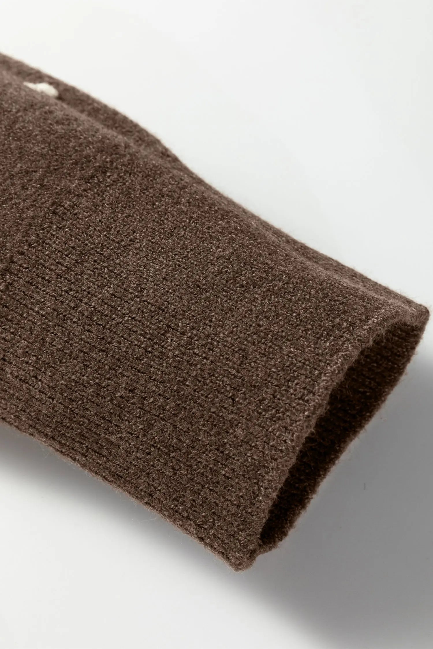 Coffee Dotted Print Knit Sweater Ribbed Edge Cozy Women Pullover Dear-Lover Dropshipping