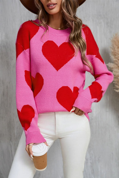 Heartfelt angel wings oversized sweater with dropped shoulders