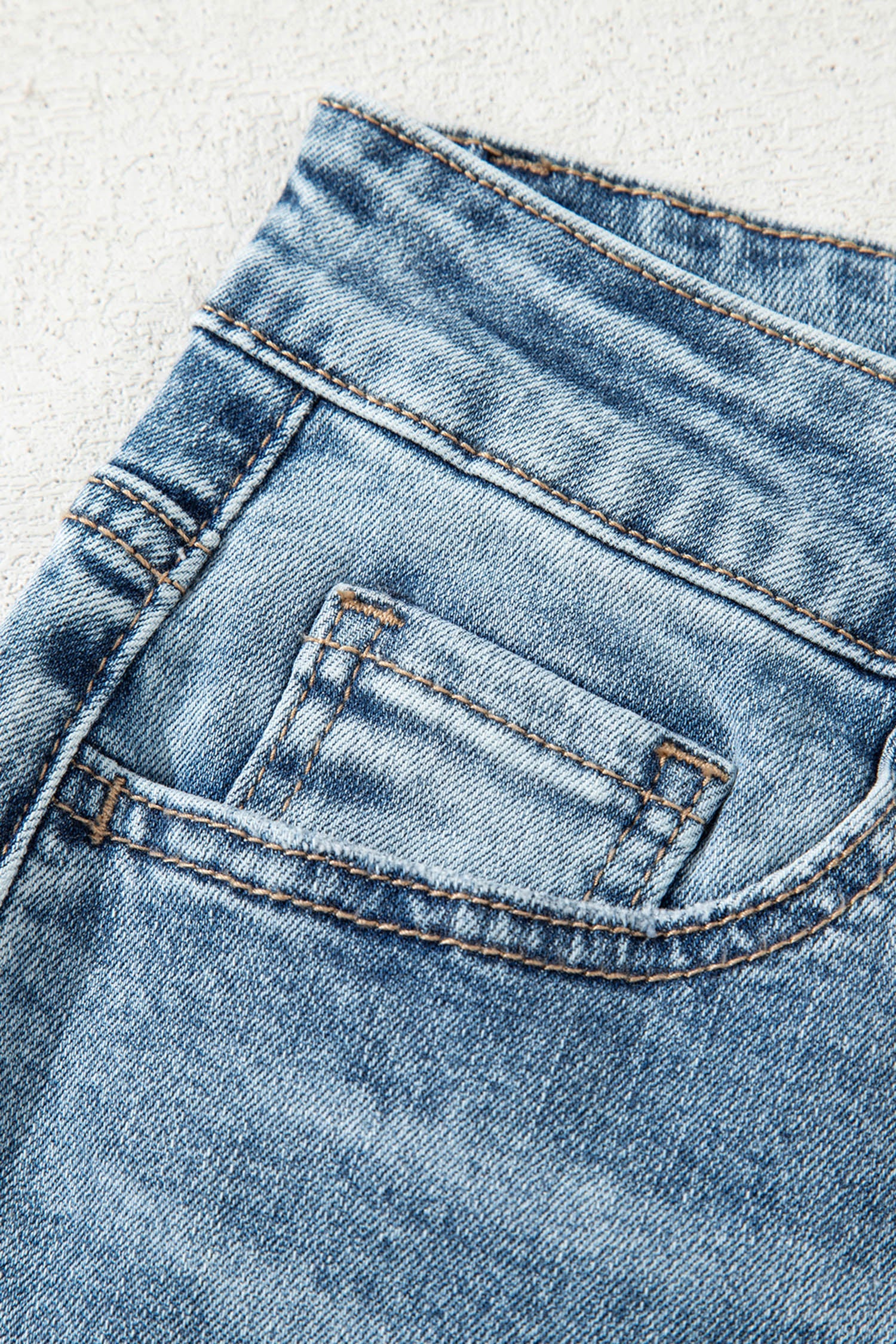 Myosotis Raw Hem Ripped Open Knee Fit Flare Jeans Denim Dear-Lover Dropshipping