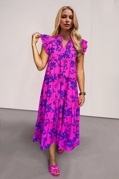 Double Take: Ruffled Midi Dress