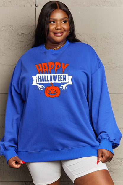 Happy Halloween cozy graphic sweatshirt