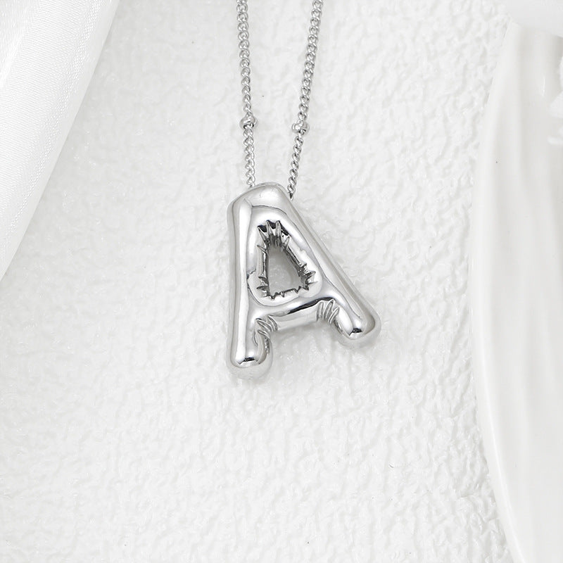 Bubble Letter Pendant Necklace – Pop Your Style! Coco’s Tee Boutique