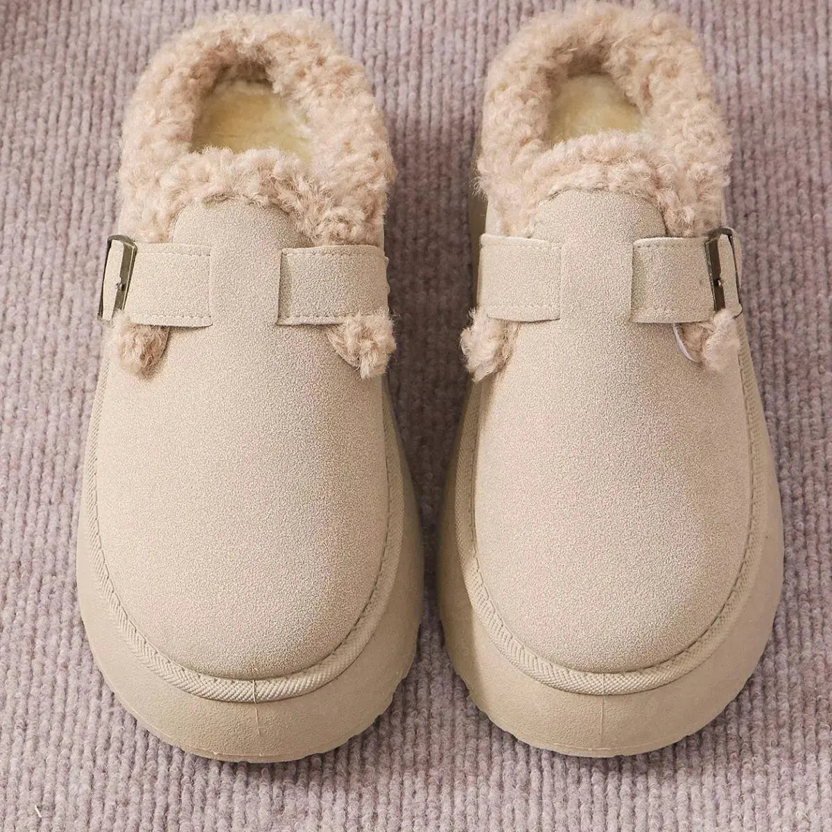 Round Toe Platform Slippers Simply Love