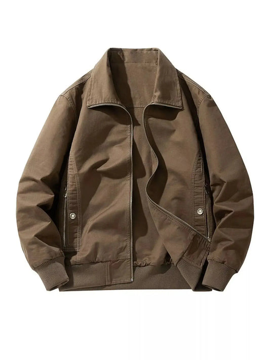 Men's Plus Size Casual Zip Up Jacket Simply Love