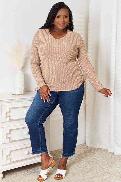 Double Take: Ribbed Long Sleeve Tee