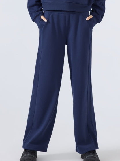 Effortlessly chic drawstring wide-leg trousers