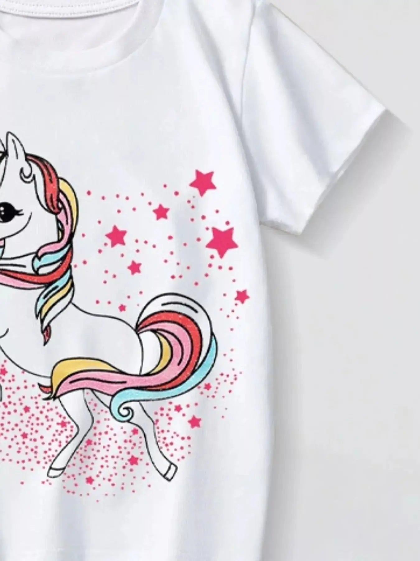 Children's Unicorn Graphic Short Sleeve T-Shirt Simply Love