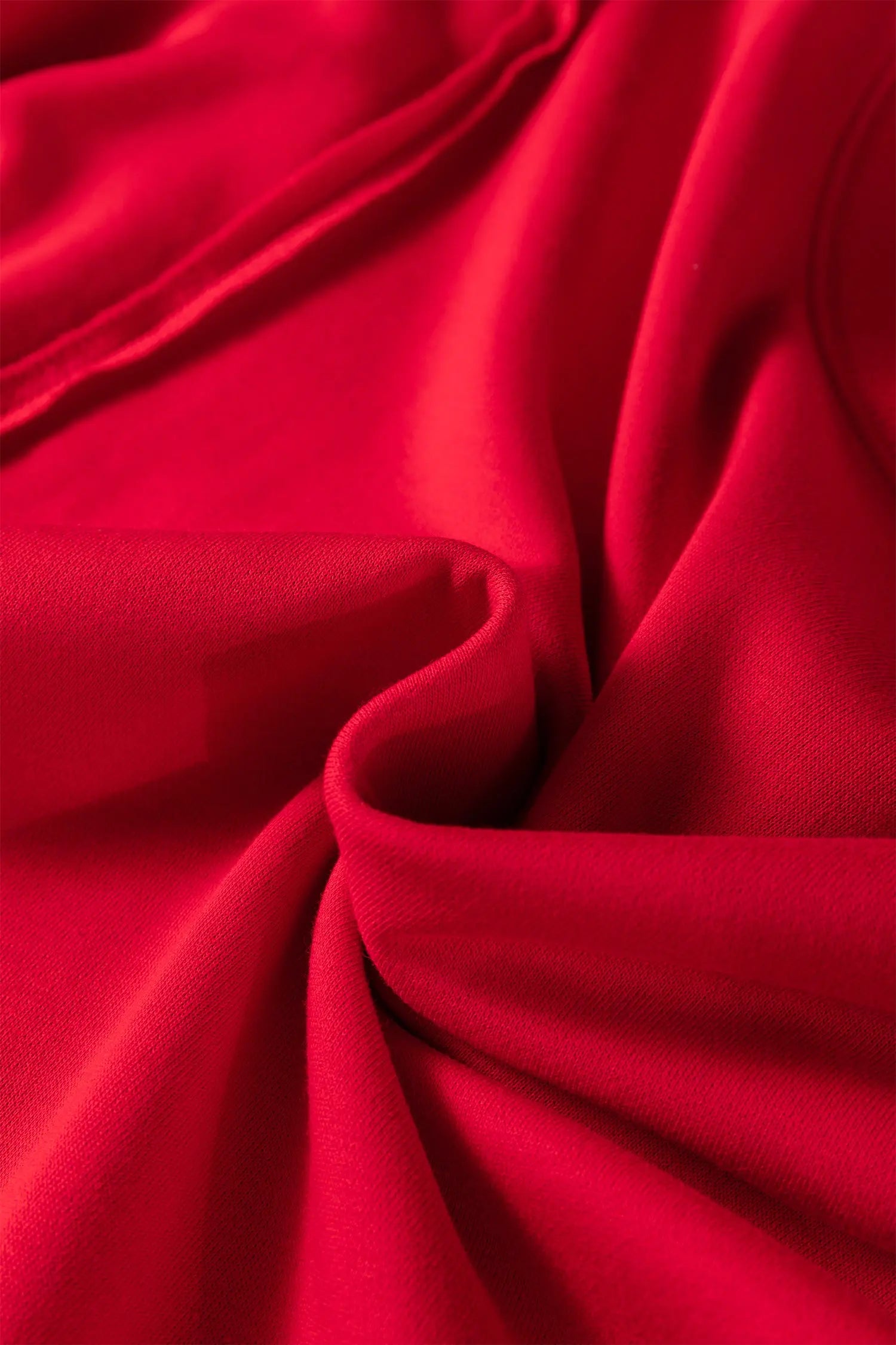 Fiery Red Floral Bow Patchwork Exposed Seam Slit Baggy Sweatshirt Dear-Lover Dropshipping