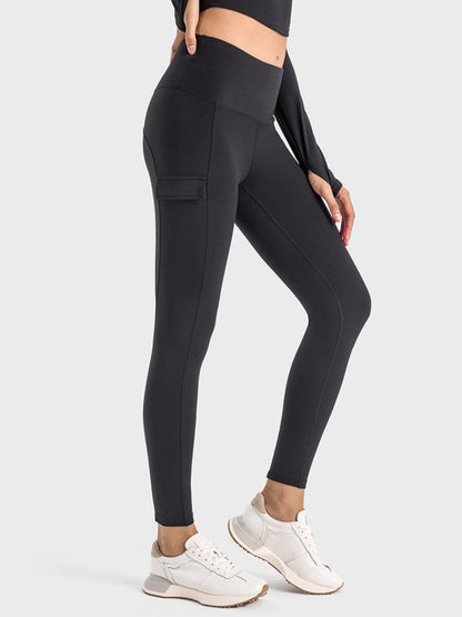 Wide Waistband Sports Leggings.