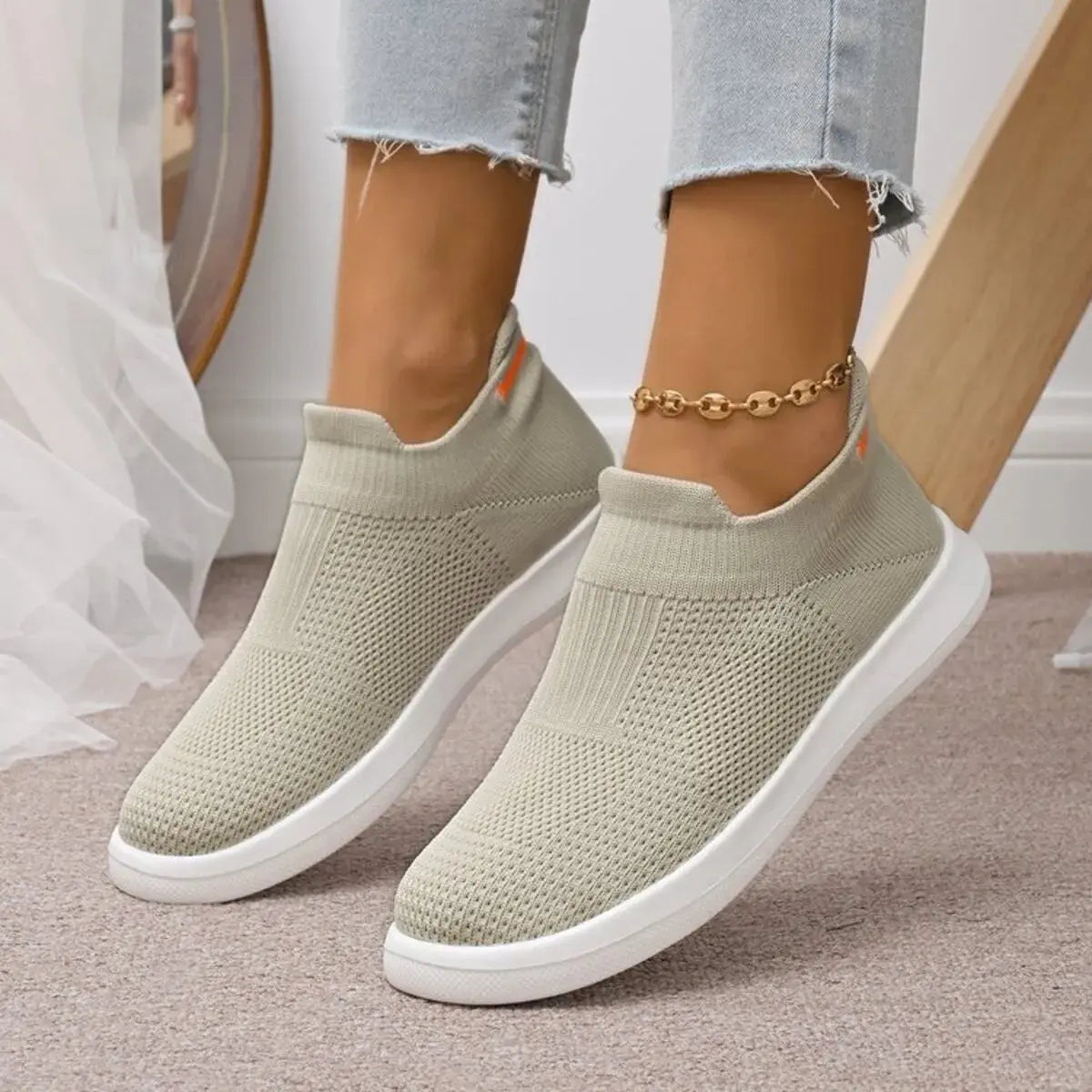 Breathable Knit Slip-Ons Simply Love