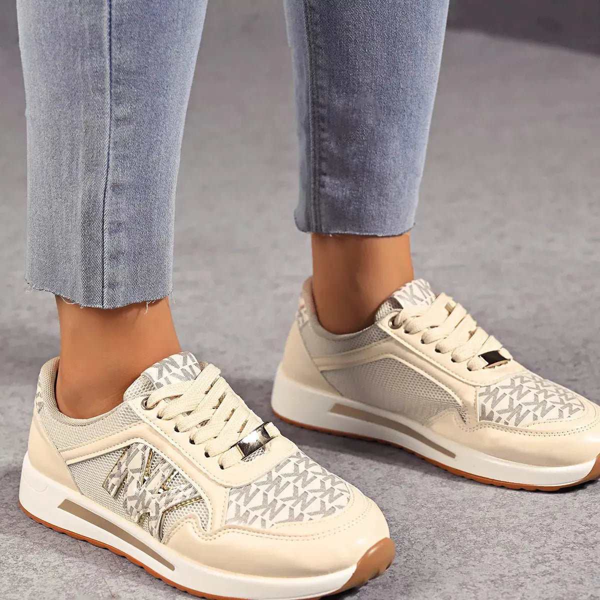 Lace Up Round Toe Sneakers Simply Love