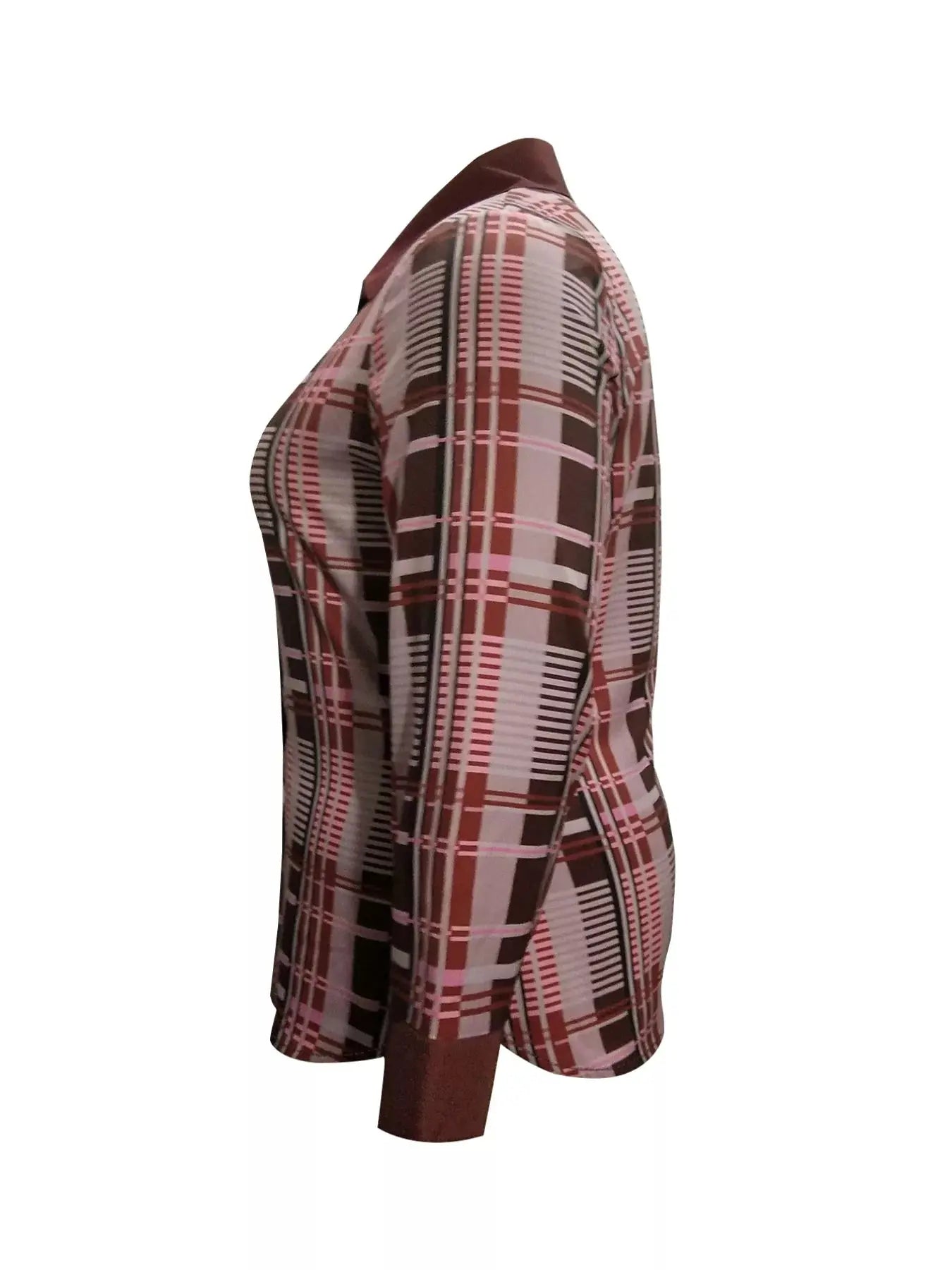 Plus Size Plaid Button-Down Shirt Simply Love
