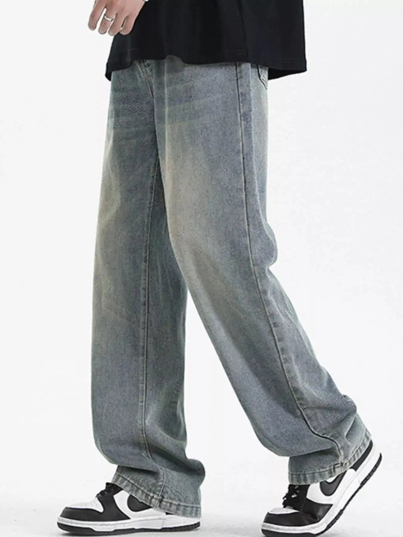 Men's Full Size Wash Loose Fit Jeans Plus Size Simply Love