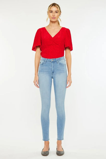 Kancan High Rise Super Skinny Jeans for Women - Love Salve 
