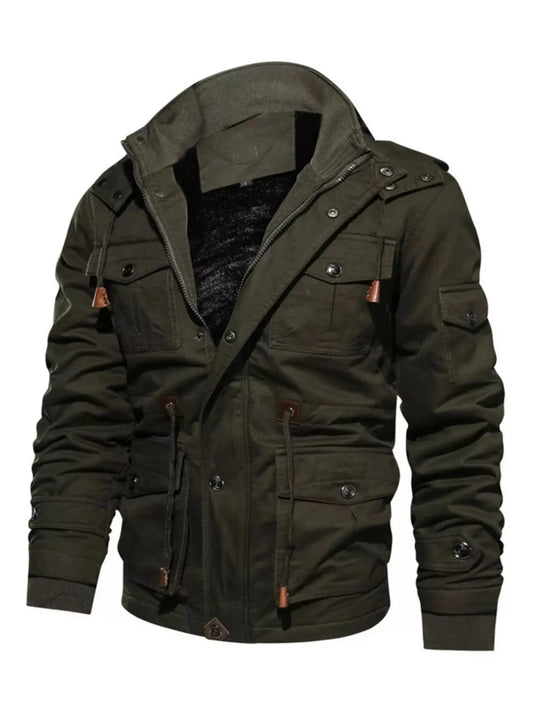 Men's Plus Size Zip Up Warm Winter Coat Simply Love