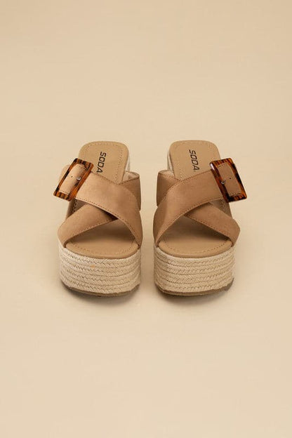 Manta Espadrille Platform Slides.