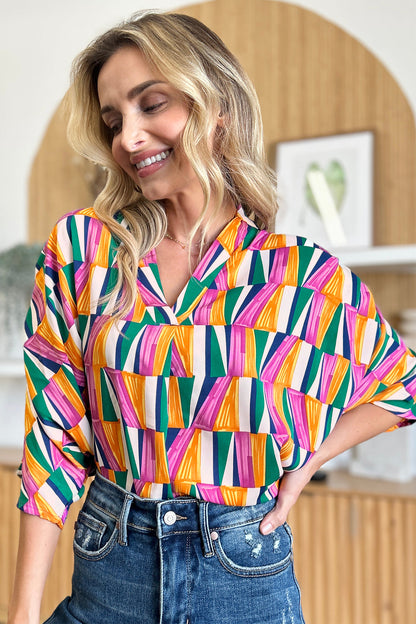 Double Take: Geometric Blouse