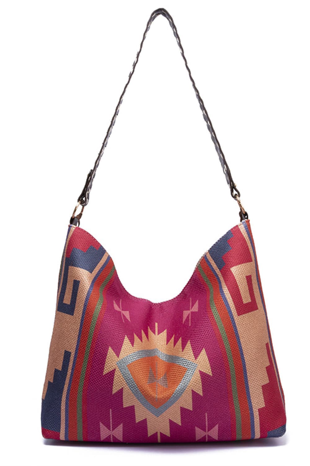 Geometric Canvas Tote Bag.