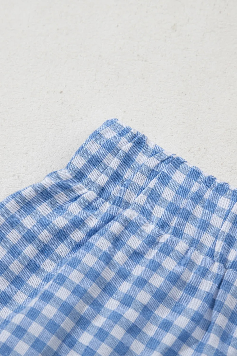 Plaid Gingham High Waist Shorts