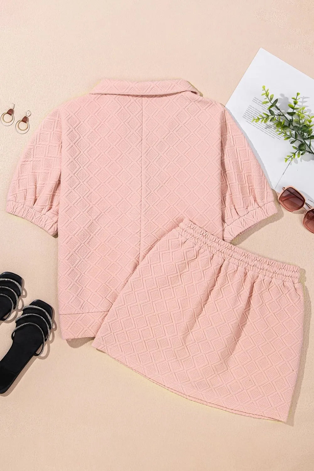 Simply Love: Half-Zip Top & Skirt Set