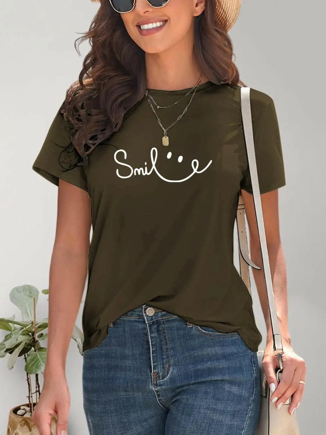 Smile short sleeve tee - comfy fit - Love Salve 
