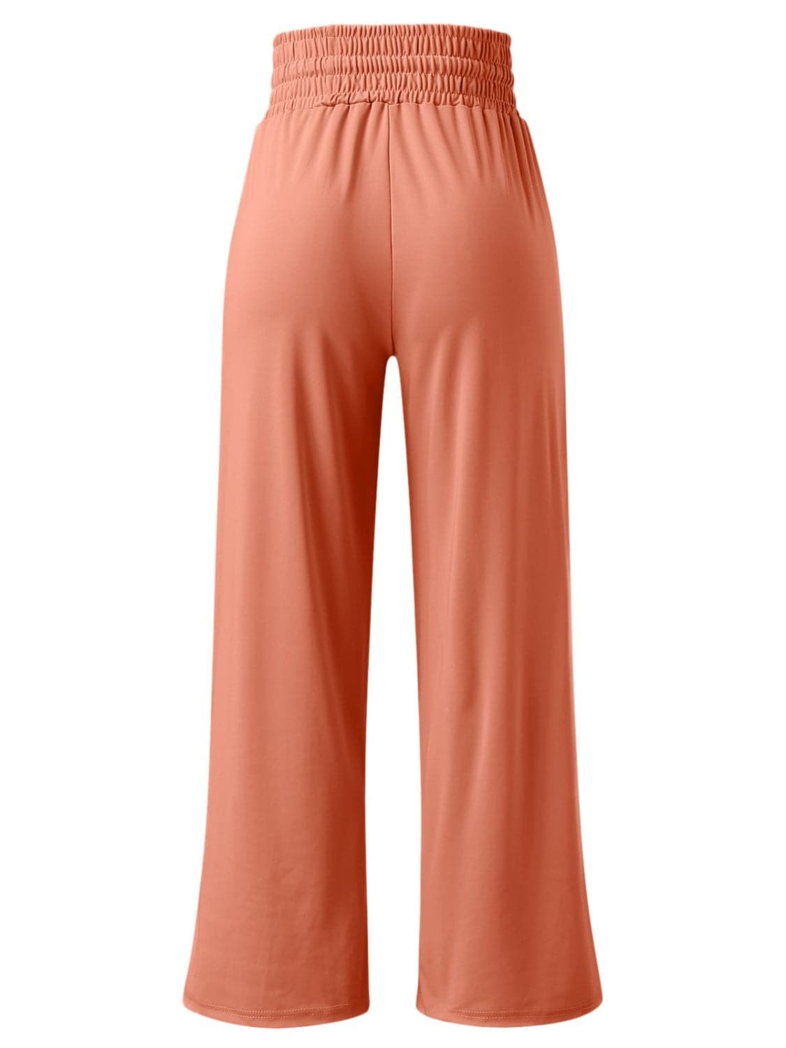 Full Size Drawstring High Waist Wide Leg Pants.