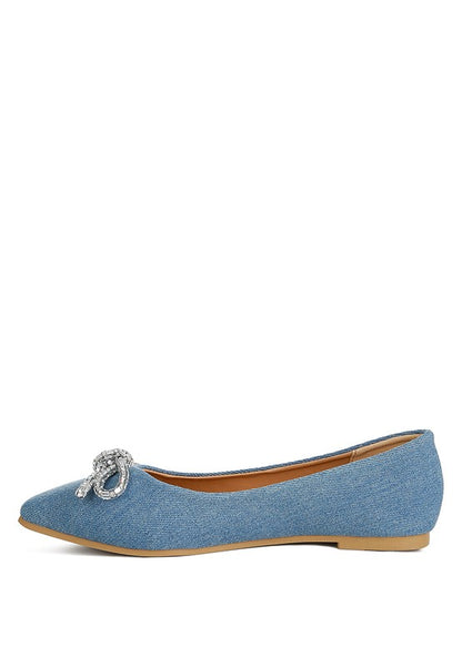 Ellerby embellished bow ballet flats