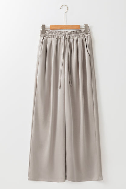 Chic jet stream wide-leg trousers