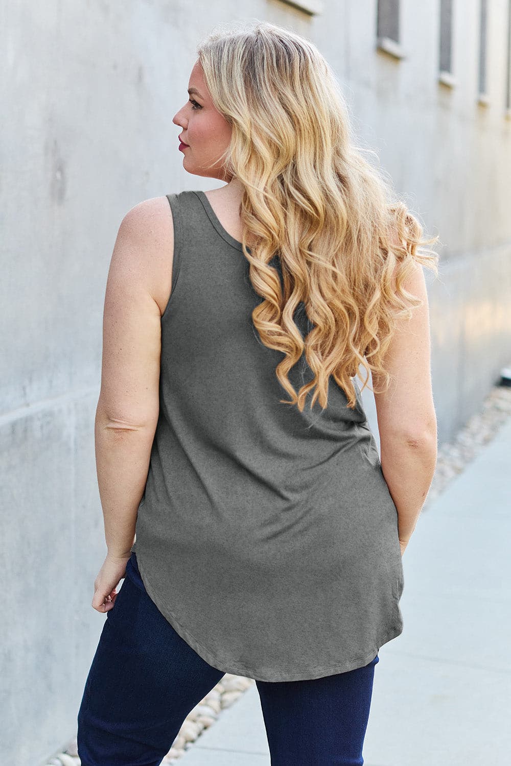 Basic Bae Full Size Round Neck Tank.