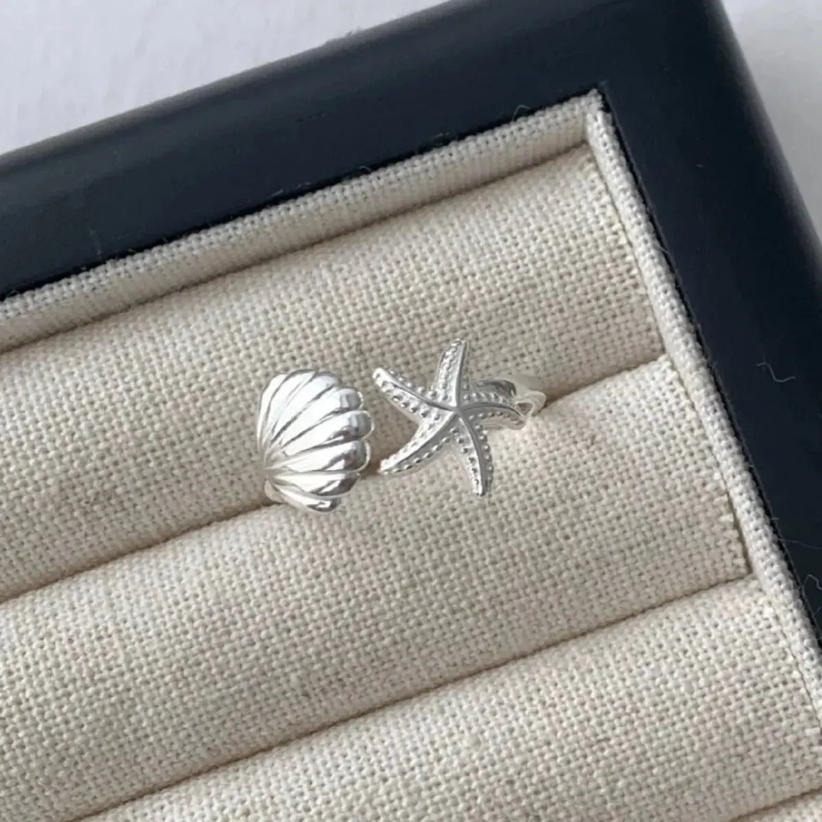 Starfish & Seashell Open Ring Simply Love