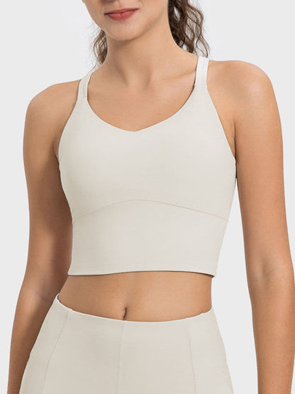 Crisscross Round Neck Active Tank.