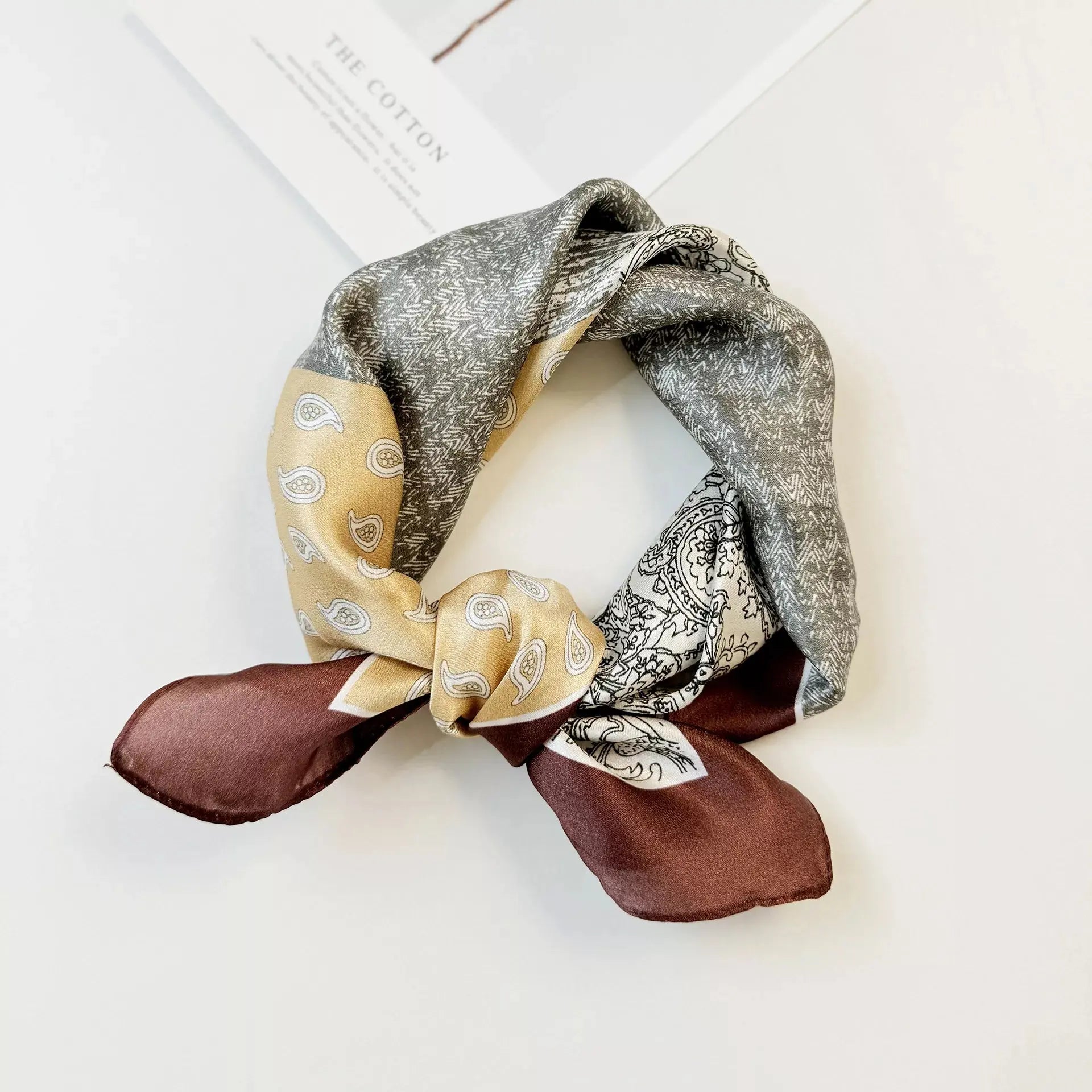 Printed Silk Square Scarf Simply Love