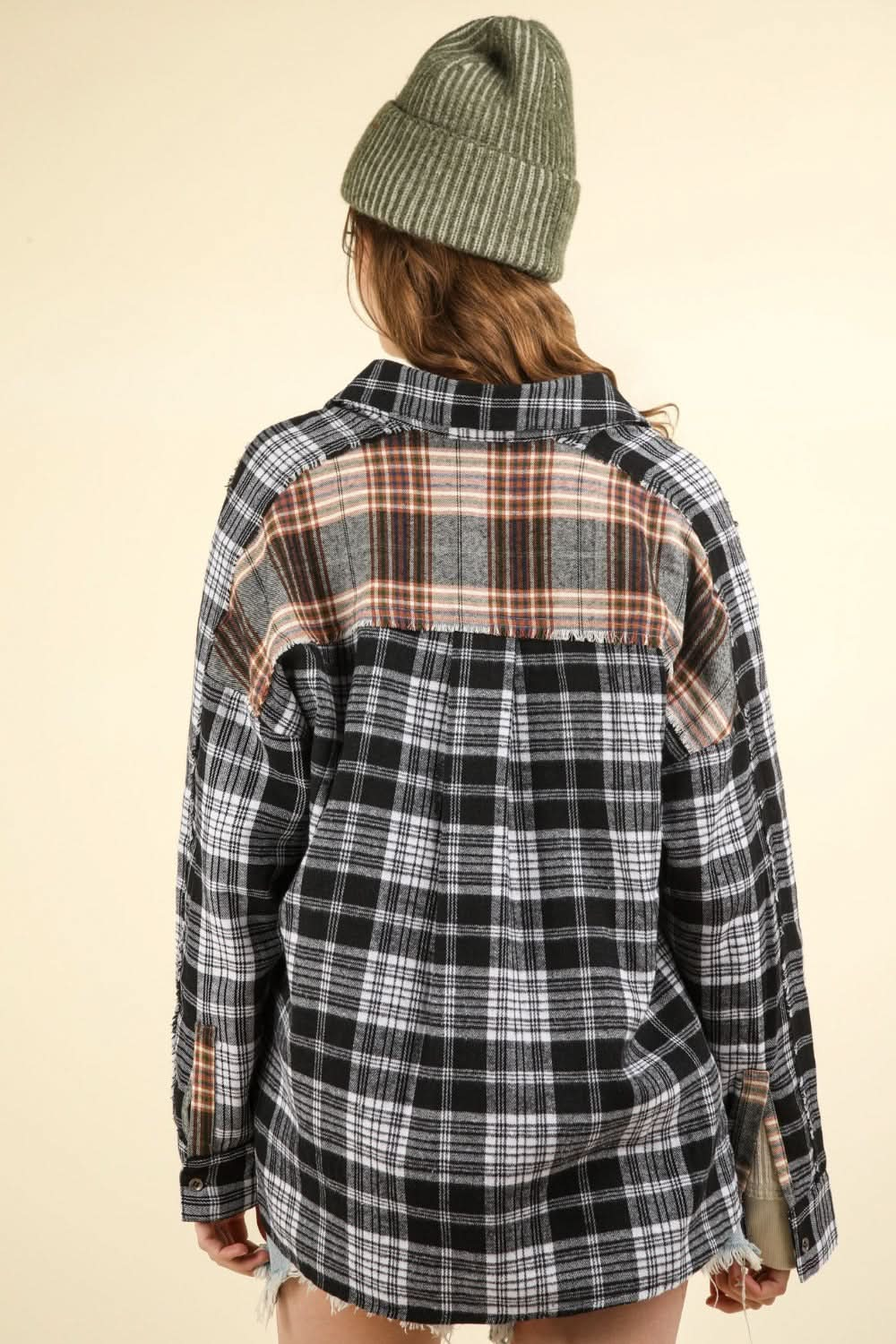 Very J plaid casual shirt