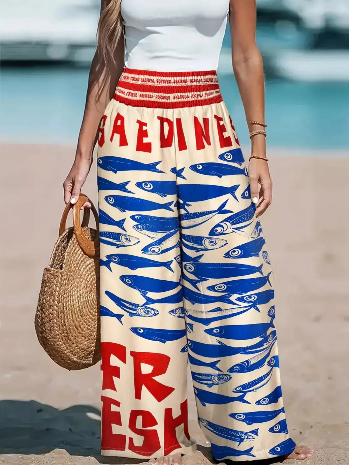 Plus Size Printed Wide Leg Pants Simply Love