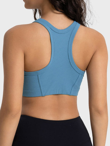 Wide Strap Cropped Sport Tank.