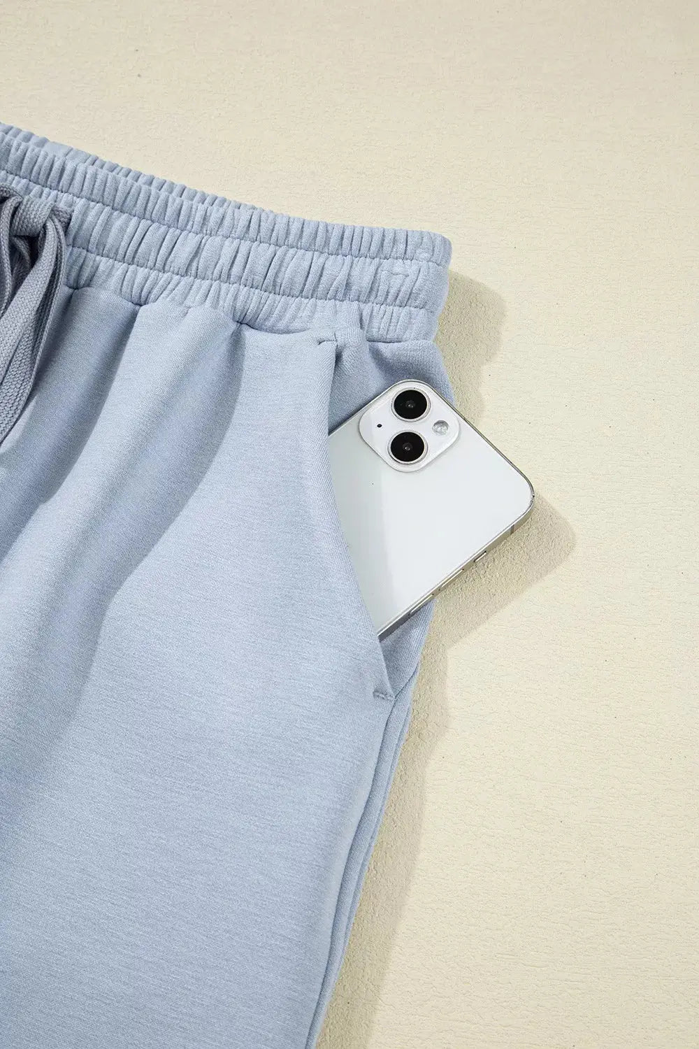 Half Zip Thumbhole Sleeve Hoodie and Pants 2pcs Outfit Simply Love