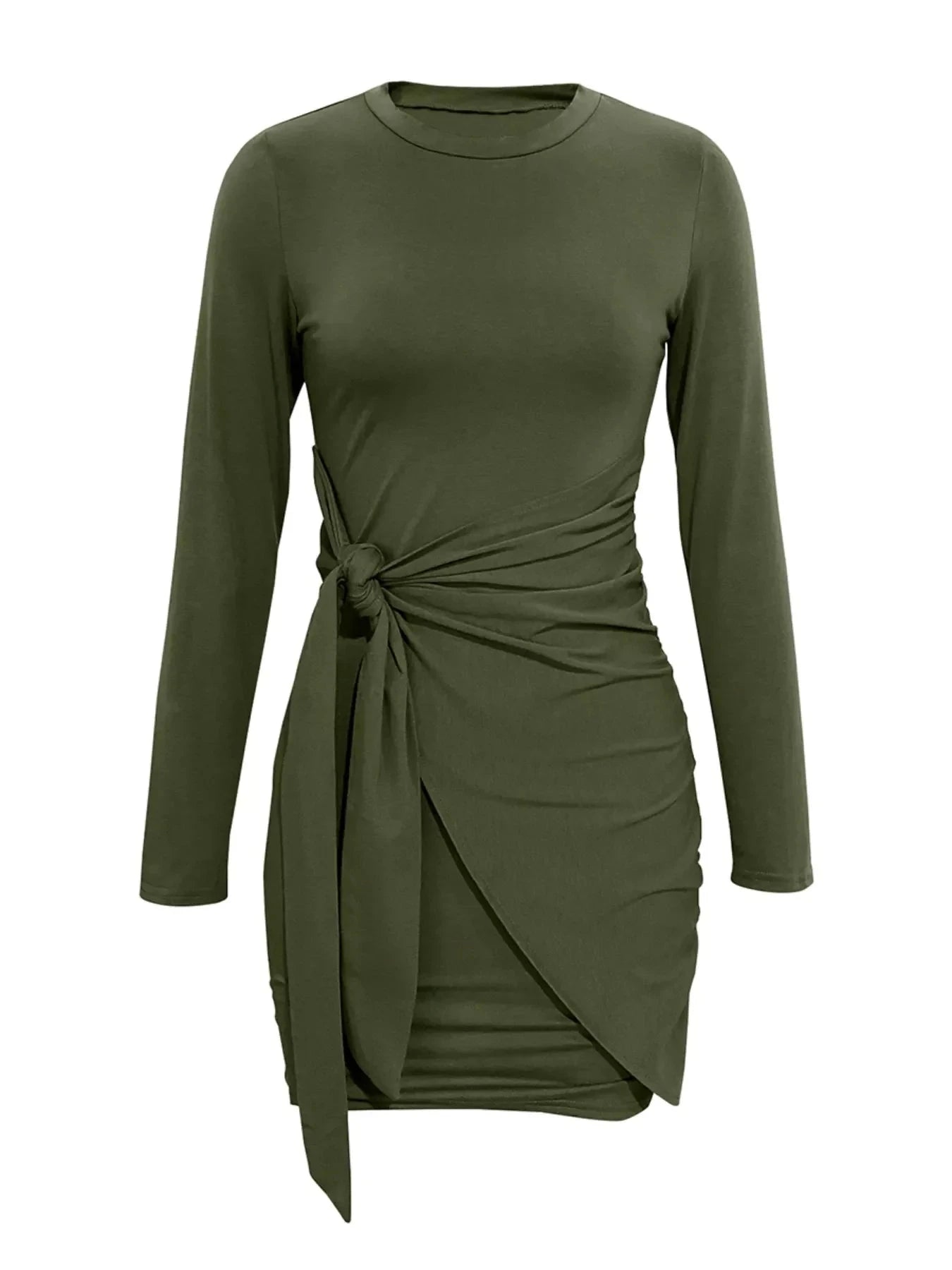 Round Neck Long Sleeve Bodycon Dress Coco’s Tee Boutique