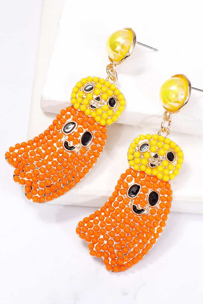 Spooky ghost dangle earrings