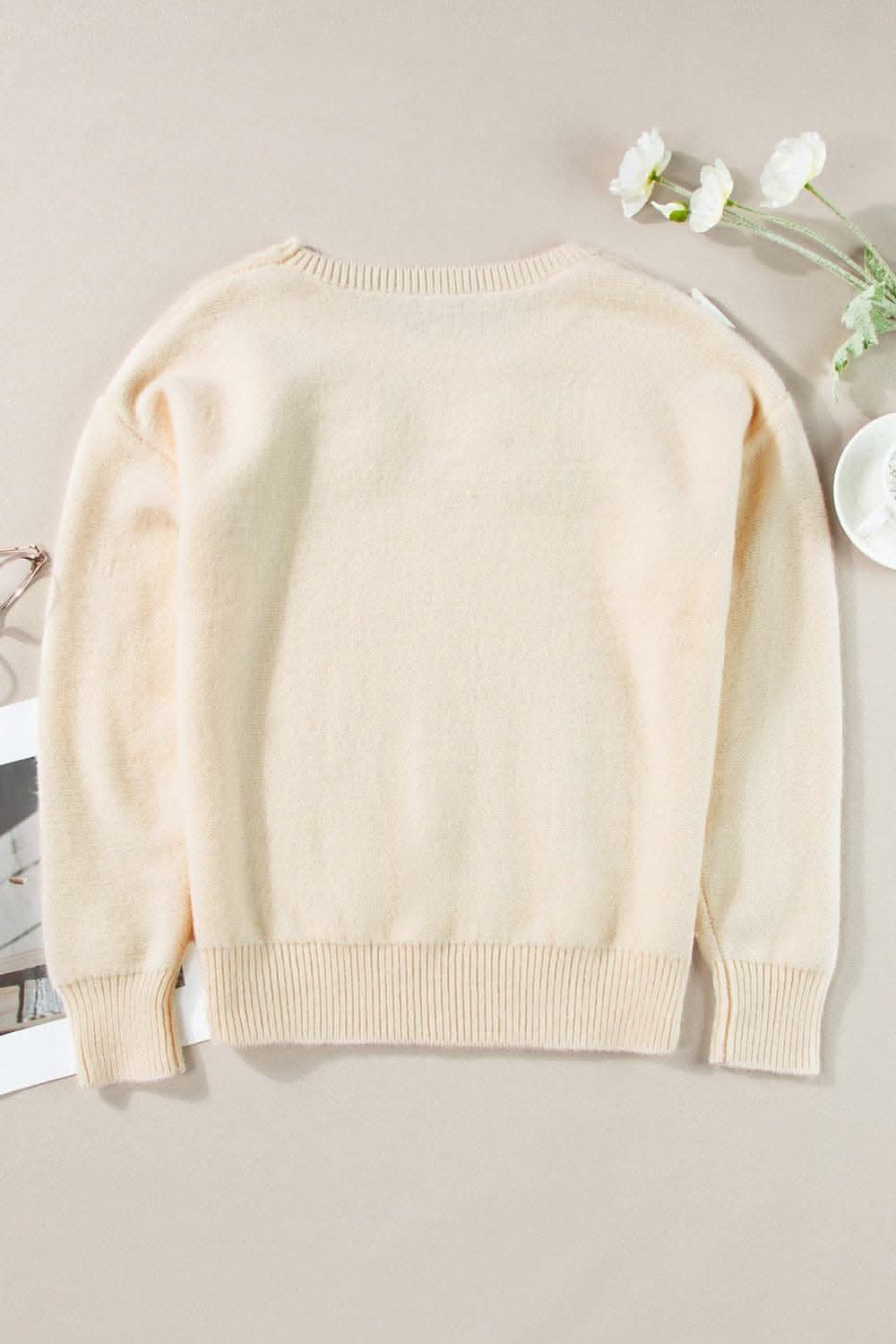 Chic floral crochet sweater - Love Salve 