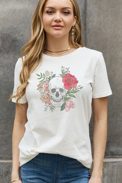 Simply love skull graphic tee