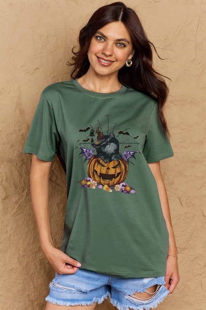 Spooky Vibes Jack-O'-Lantern Graphic Tee