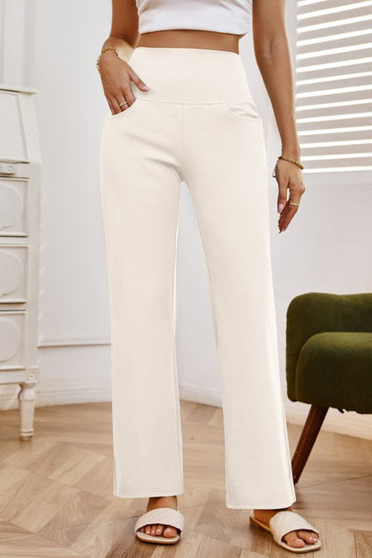 Chic high-waisted wide-leg pants