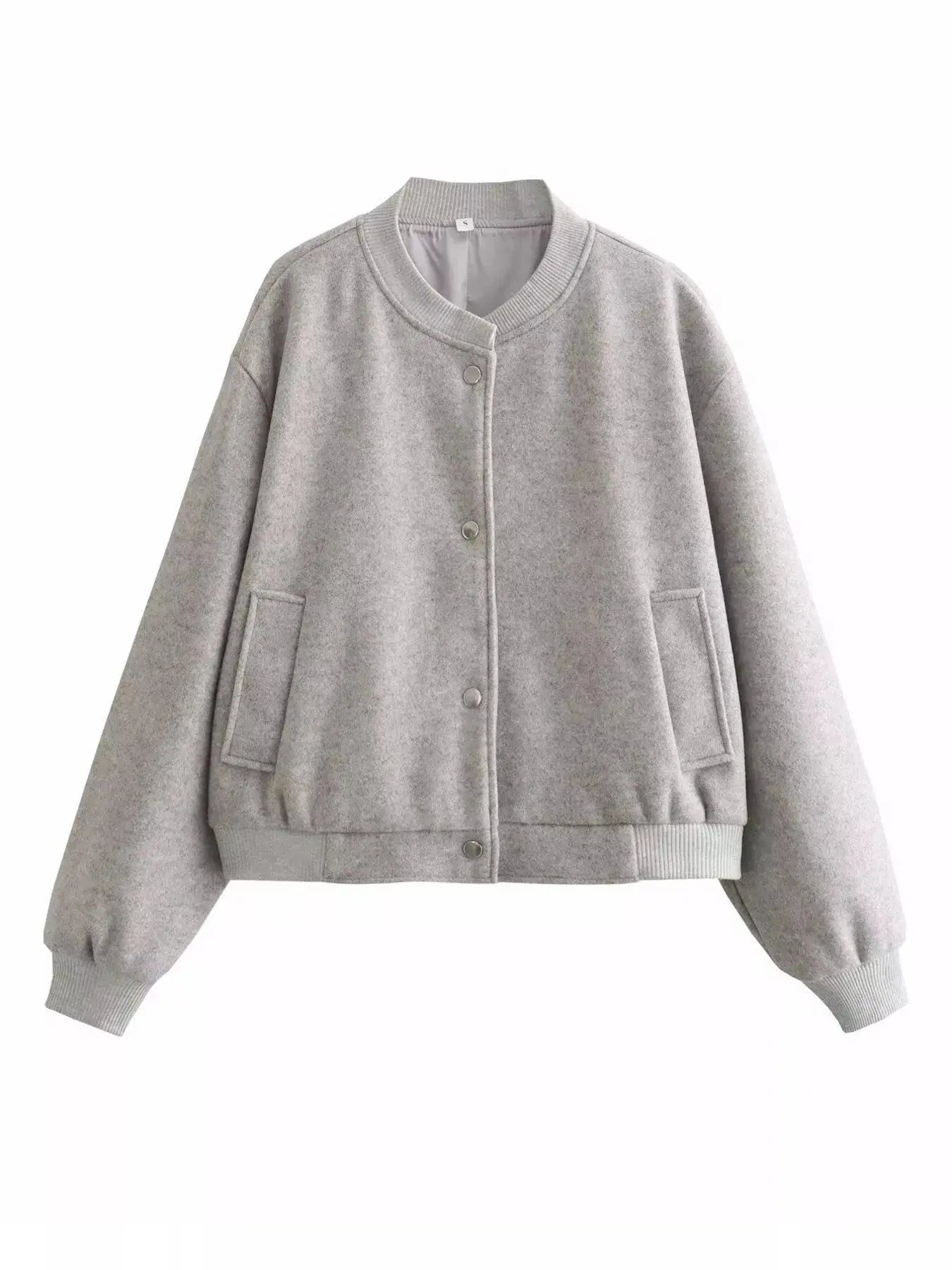 Snap Down Cropped Jacket Simply Love