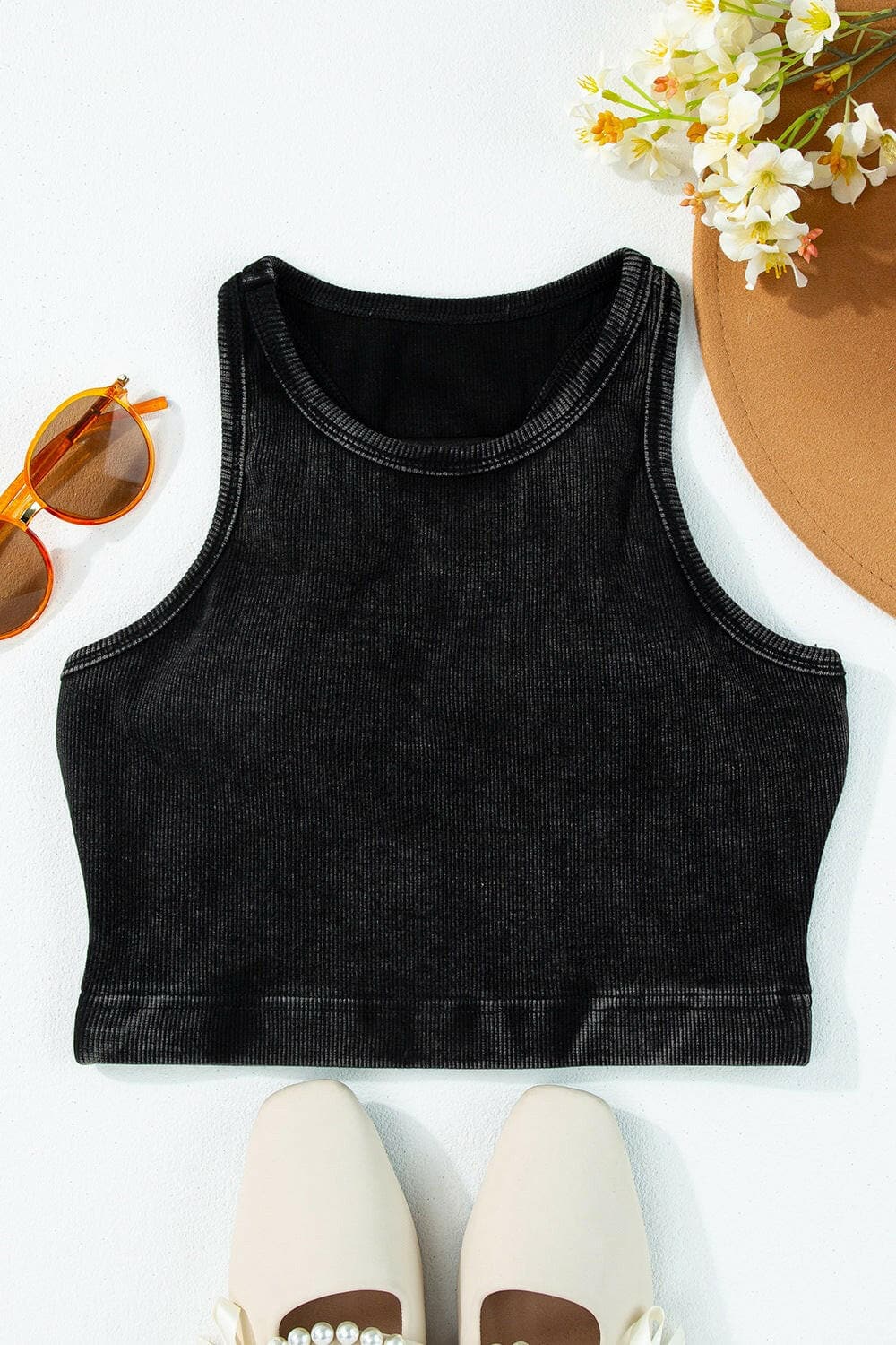 Sporty Chic Racerback Tank Top.