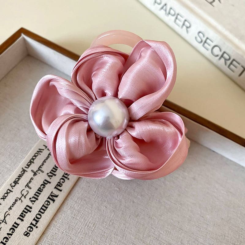 Flower Acrylic Hair Claw Clip.