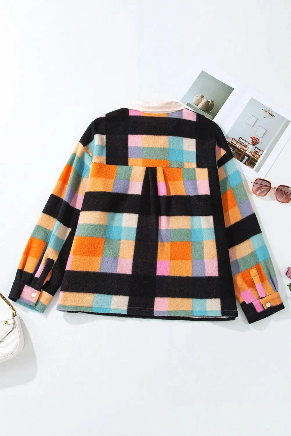 Chic Plus Size Color Block Sweatshirt