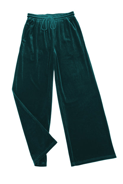 Evergreen wide leg pants - drawstring waist