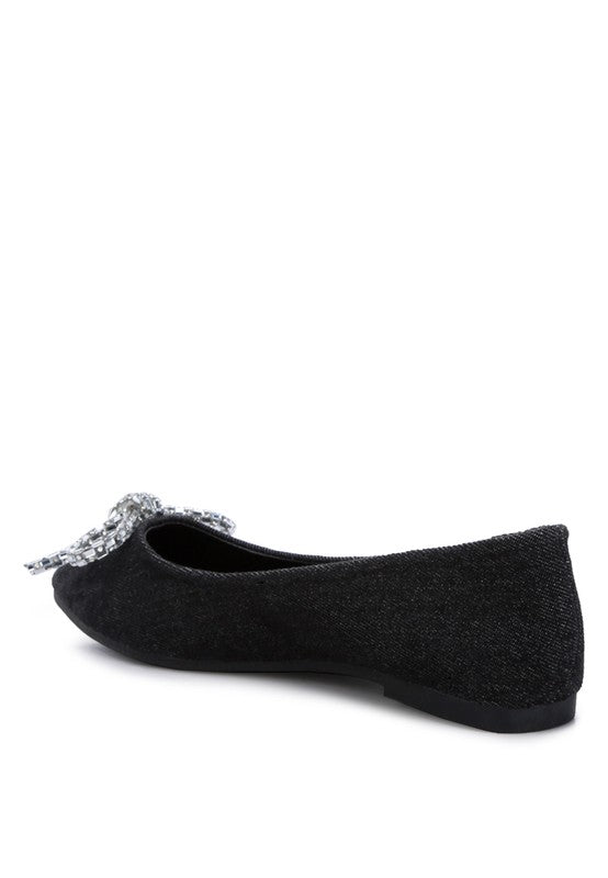 Ellerby embellished bow ballet flats